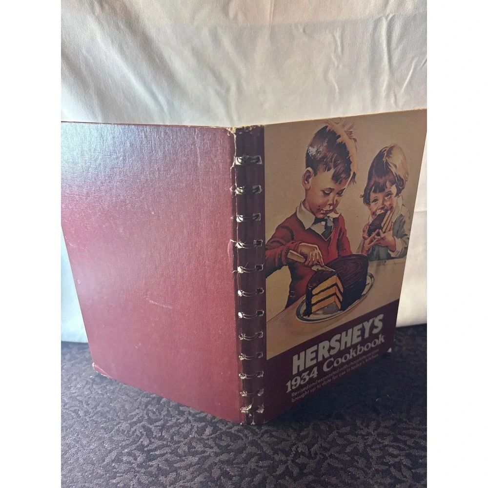 Vintage Hershey's 1934 Cookbook 1971 Spiral Bound Chocolate Recipes Dessert Book